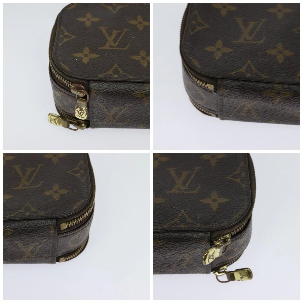 LOUIS VUITTON Monogram Trousse Brush PM Cosmetic Pouch M47510 LV Auth 120867 - Picture 14 of 16